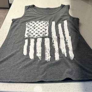 American flag tank top size small